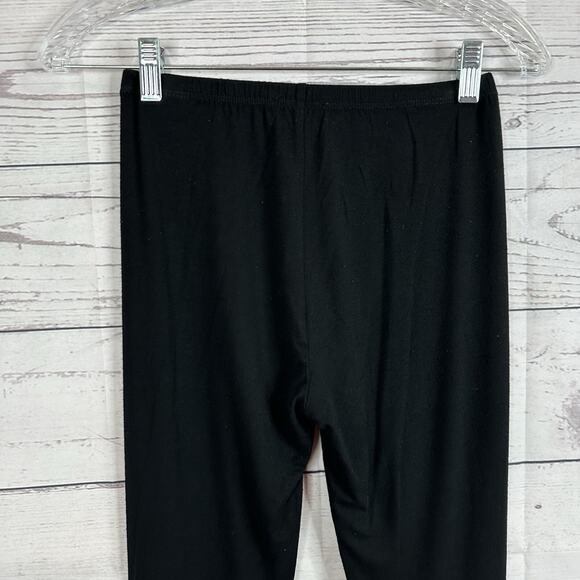 Eileen Fisher Pants Womens XS Black Pull On Elastic Waist Stretch Ankle Legging - Picture 4 of 12